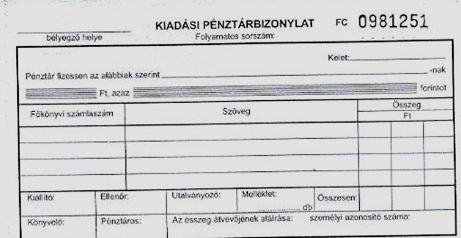 Part 2 (50 points) Question 1 (10 points) On 10 February 2006, Klára Kemenes, the cashier of our Company (name: Vasút Bt., address: 1075 Budapest, VII. Dob utca 23. I/4.