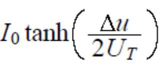 Differenciál erősítő, nagyjelű analízis i C i C bemenet:, menet: i c, i c 0 - t i E ie 0 i E 0 i i E E 0 exp T 0 tanh T exp ( x) x tanh exp exp (