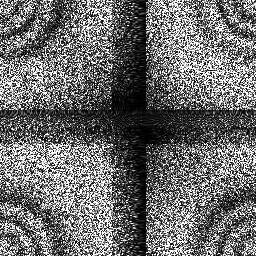 3.5-15. ábra: Az 5.20.b. ábrán feltüntetett 20 µm-es deformációhoz tartozó fáziskép kompenzált változata. A fenti esetekben a szuperképet a hologram (CCD detektor) síkjában készítettük el.