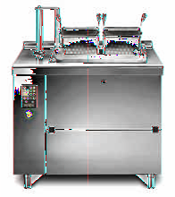 AUTOMATA OLAJSÜTŐK / AUTO MA TIC FRYERS Főzőedény Cooking Vessel Gáz típusú Gas Version Elektromos típusú Electric Version Térfogat Capacity Méretek Dimensions mm. Edény Vessel nr.
