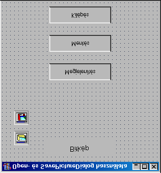 Készítsünk olyan programot, amelyik bitkép beolvasására és kimentésére az OpenPictureDialog és a SavePictureDialog párbeszédablakokat használja fel.