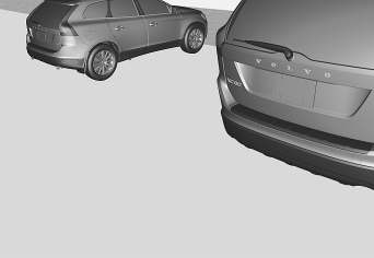VEZETŐTÁMOGATÁS Határvonalak Tolatóérzékelőkkel felszerelt autók* A parkolósegéd kamerája - beállítások (268. oldal) A parkolósegéd kamerája - korlátok (269. oldal) Parkolósegéd* (261.
