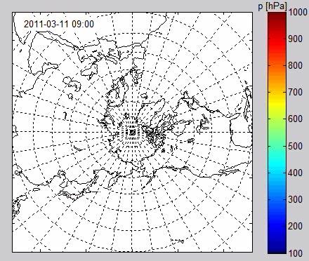 Fukushima- htt://www.nature.com/news/fallout-forensicshike-radiation-toll-1.9237?nc=1336317345966 szimuláció 2011. március 11-31.