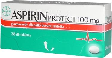 Aspirin Protect tbl. Hatóanyag: acetilszalicilsav A beteg gyomorfájással kerül orvoshoz. Gyógyszerei között megtalálható az Aspirin Protect, melyet vízben elkeverve alkalmaz. Aspirin Protect tbl.