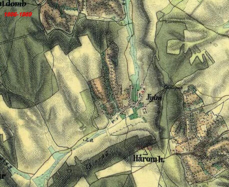 Első katonai felmérés térképe 1851 környékén így írnak a második katonai felmérésben a faluról: "Nyim, magyar falu Somogy vmegyében, 146 kath., 4 ágostai, 161 ref., 5 zsidó lakossal. Ref.