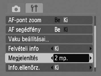 A képek megjelenítési idejének megváltoztatása Tudnivalók a formázásról A készülékhez biztosított memóriakártya már formázva van.