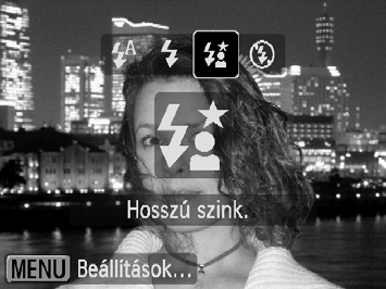 Csakúgy, mint az AE rögzítés esetében (77. oldal), az FE rögzítéssel rögzítheti az expozíciót a vakuval való felvételkor. Az FE a Flash Exposure, azaz vaku expozíció rövidítése.