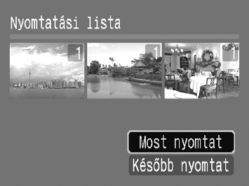 Képek kiválasztása nyomtatásra (DPOF) Az összes kép egyszerre történő nyomtatásának beállítása Válassza a [Minden kép választás] elemet. Válassza a [Minden kép választás] lehetőséget a 97. oldal 1.