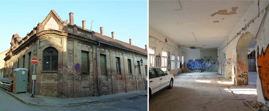 Barnamezők Magyarországon megjelenik a köztes funkció intézménye is: magánparkolók formájában (ld. Király utca, Perczel utca, Alsómalom utca, Rákóczi út, Tímár utca, Jókai utca).