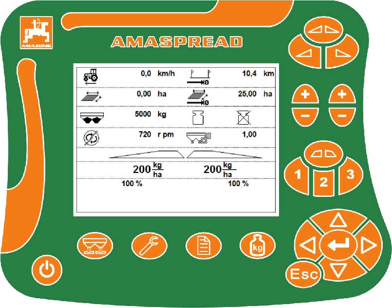 Kezelési utasítás az AMASPREAD + Kezelőterminál MG5442 BAG0126.3 05.