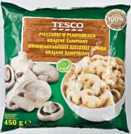 M a n h a t t a n j é g k r é m kétféle, 1400 ml, 821 Ft/1 l Tesco szeletelt gomba 450 g, 620 Ft/1 kg Iglo krémes parajpüré 450 g, 620 Ft/1 kg 1149 Ft Te s c o s z i l v a t ö l t e l é ke s g o m b