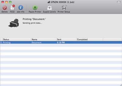 Alapműveletek Tipp: Ha Mac OS X 10.4 operációs rendszer használ, vagy ha az oldalbeállítások képernyője nem jelenik meg a nyomtatási képernyőn a Mac OS X 10.6 vagy 10.
