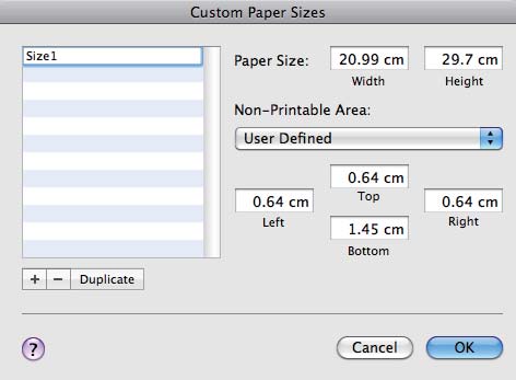 A kívánt egyéni mérethez közeli előre meghatározott hosszúság és szélesség érték megjeleníthető a megfelelő opció kiválasztásával a Base Paper Size (Alap papírméret) menüben.