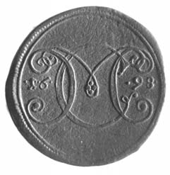 9/a, b. Bányapénz S B jeggyel, 1661-ből. 10/a, b.