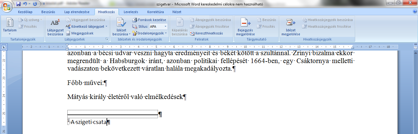 A táblázatban szereplő első mű címe Boj pod Sigetom.
