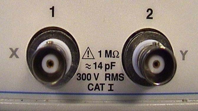 Scope - Ch1, Ch2 input ( BNC connectors ) BNC: Bayonet Neill-Concelman (the