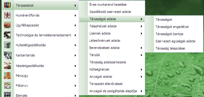 1 A TÖRZSADATKEZELÉSI MODUL bemutatása Innotransz Mérnöki Iroda Kft. Ez a modul a szoftvert használó társaság alapadatainak kezelését végzi.