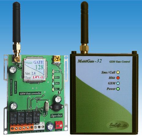 MobilGate - 128 2 be- és 2 kimenetes kapu- és sorompónyitó GSM modul 128 telefonszámra A MobilGate-128 ajtók, kapuk, garázskapuk és sorompók távkapcsolásra és távműködtetésére kifejlesztett ipari GSM