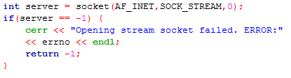 Példa TCP szerver SZERVER OLDALI ALKALMAZÁS A stream socket létrehozása (socket() hívás ) Helyi címzés az alkalmazás lokális azonosítására (bind() hívás ) Bejövő kérések figyelésének