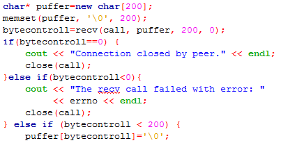 Példa TCP szerver SZERVER OLDALI ALKALMAZÁS A stream socket létrehozása (socket() hívás ) Helyi címzés az alkalmazás lokális azonosítására (bind() hívás ) Bejövő kérések figyelésének