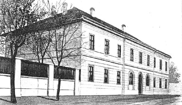 2/b Az almási izraelita hitközség elemi iskolája Az izraelita hitközség 1846-ban alapított iskolát. A német nyelvű tanítást 1885-ben váltotta fel a magyar tannyelvű oktatás.