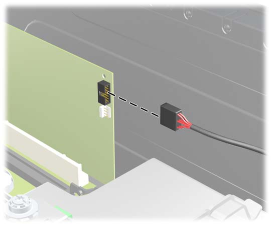 b. Memóriakártya-olvasó beszerelésekor az USB-kábelt csatlakoztassa az alaplaphoz. Ha a memóriakártya-olvasón 1394 port is van, csatlakoztassa a 1394 kábelt a PCI-kártyához.