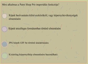 3. Készíts egy egyszerű prezentációt, amelyben egy általad kedvelt alkalmazás néhány funkcióját mutatod be úgy, hogy az egyes képeken az egérkurzor is látható! 4.