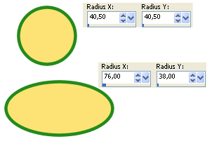 Symmetric shape (Szimmetrikus alak) A paraméterek: Választhatunk hogy sokszöget, vagy csillagszerű alakzatokat akarunk rajzolni.