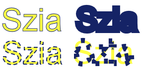 Ügyeljünk arra, hogy milyen vonalstílust (Line style) vonalvastagságot (Stroke witdh) hogy a szöveg olvashatatlanná