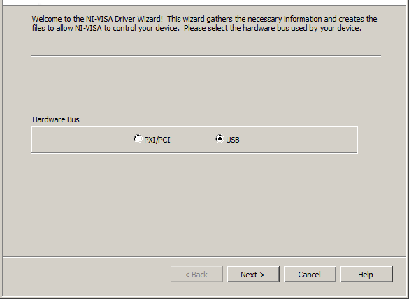 Egyedi USB eszköz kezelése LabVIEW alól 1. VISA Driver wizard: Egyedi Driver készítése o http://www.ni.