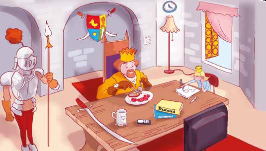 8. Figyeljétek meg a rajzot! Milyen furcsaságokat vesztek észre? 9. Olvasd el az alábbi szövegeket! Észrevetted már korábban is ezeket az oda nem illő tárgyakat a fenti rajzon?