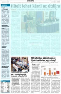 Dunaújvárosi hírlap Hitelt lehet kérni az útdíjra 2013.11.07-6.