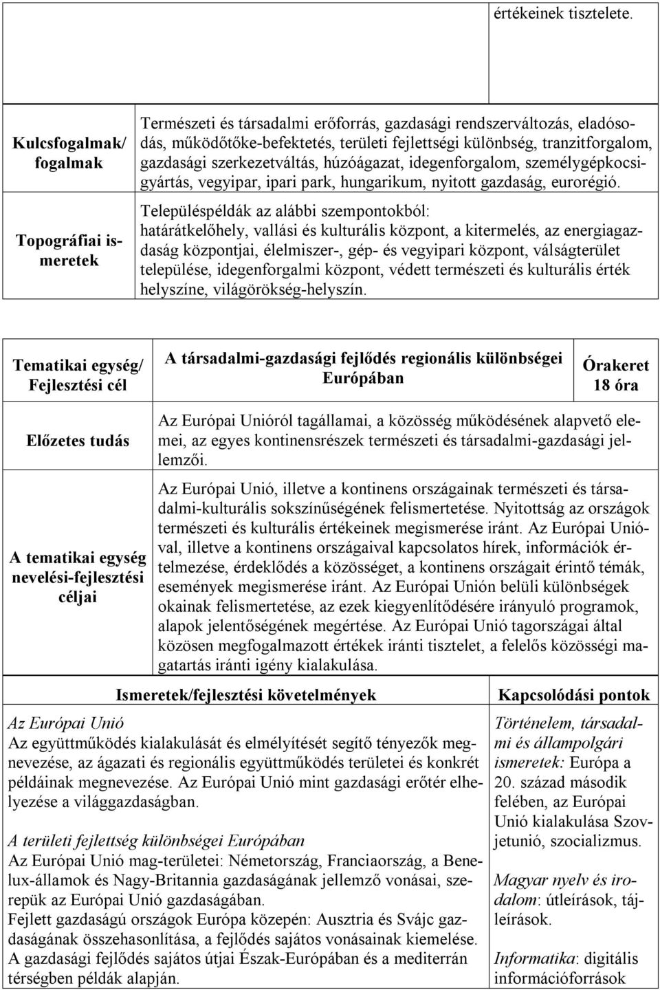 szerkezetváltás, húzóágazat, idegenforgalom, személygépkocsigyártás, vegyipar, ipari park, hungarikum, nyitott gazdaság, eurorégió.