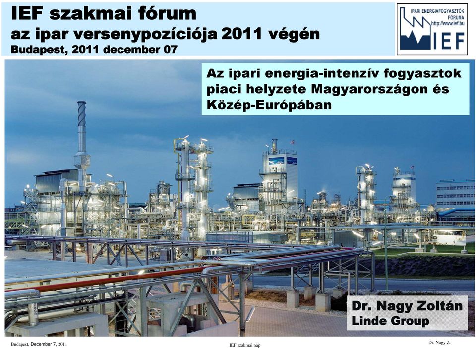 energia-intenzív fogyasztok piaci helyzete