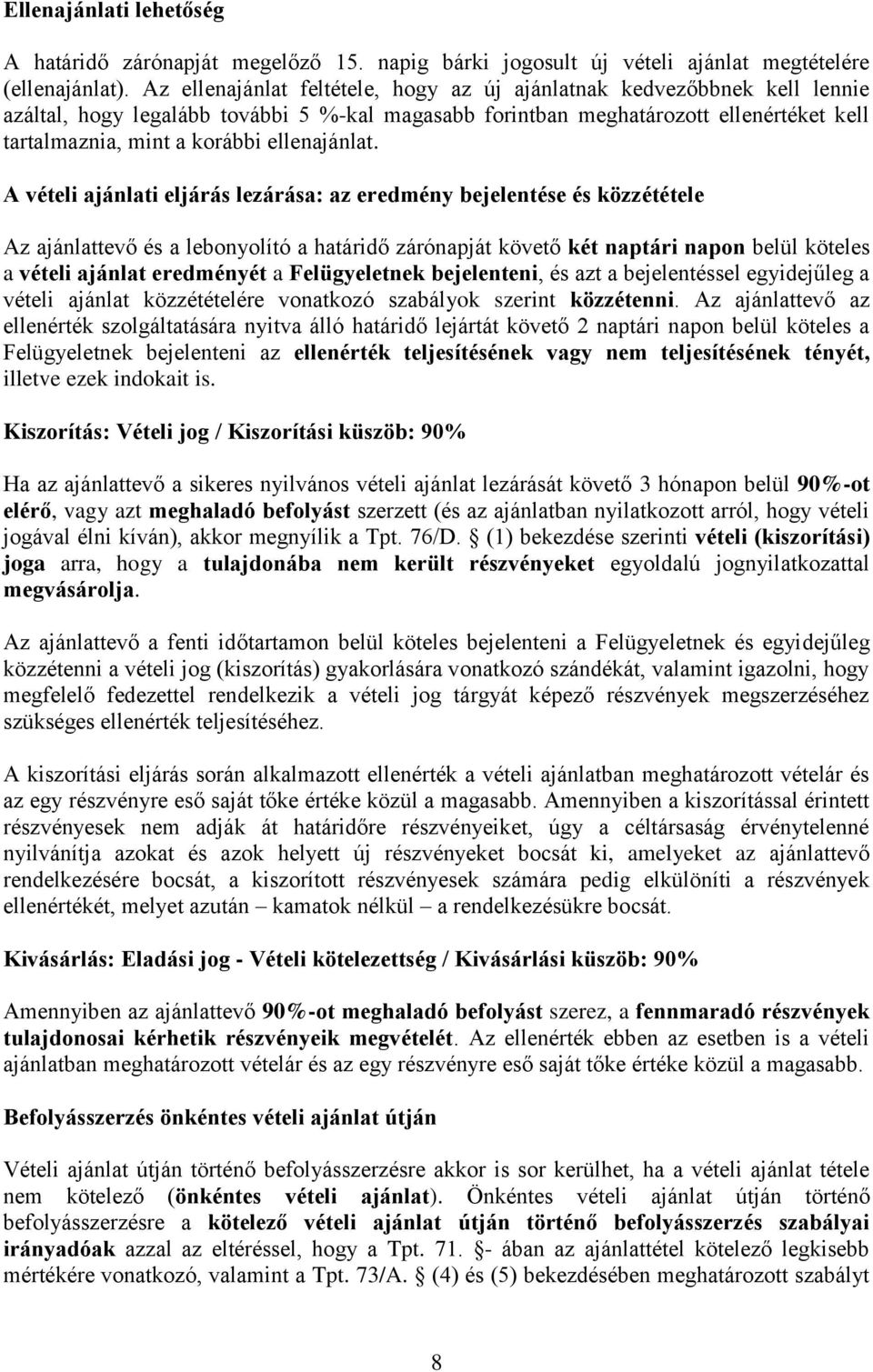 ellenajánlat.