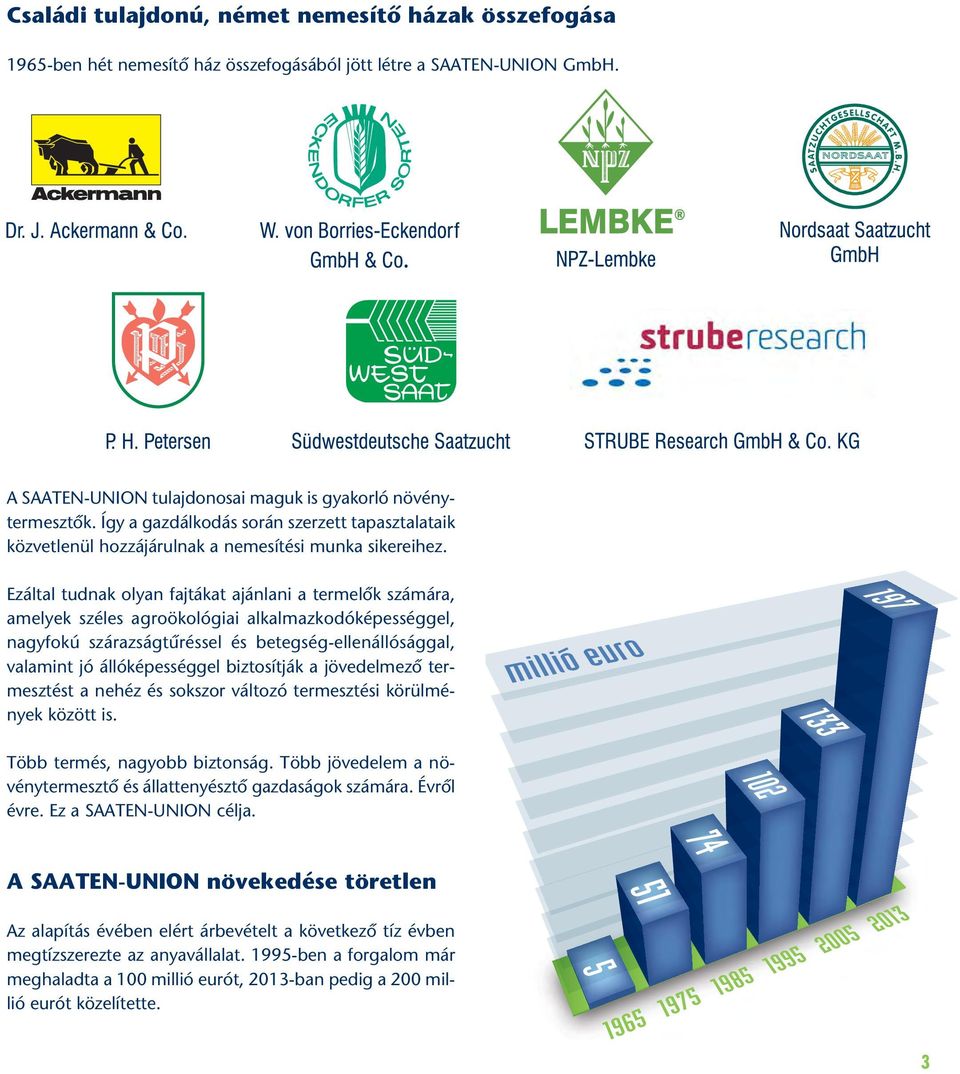 Ezáltal tudnak olyan fajtákat ajánlani a termelôk számára, amelyek széles agroökológiai alkalmazkodóképességgel, nagyfokú szárazságtûréssel és betegség-ellenállósággal, valamint jó állóképességgel