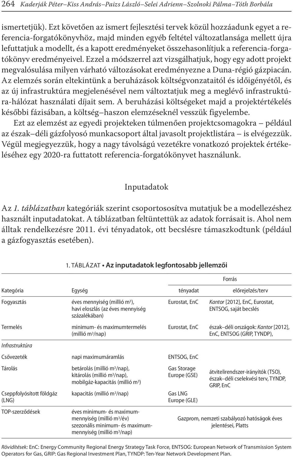 összehasonlítjuk a referencia-forgatókönyv eredményeivel. Ezzel a módszerrel azt vizsgálhatjuk, hogy egy adott projekt megvalósulása milyen várható változásokat eredményezne a Duna-régió gázpiacán.