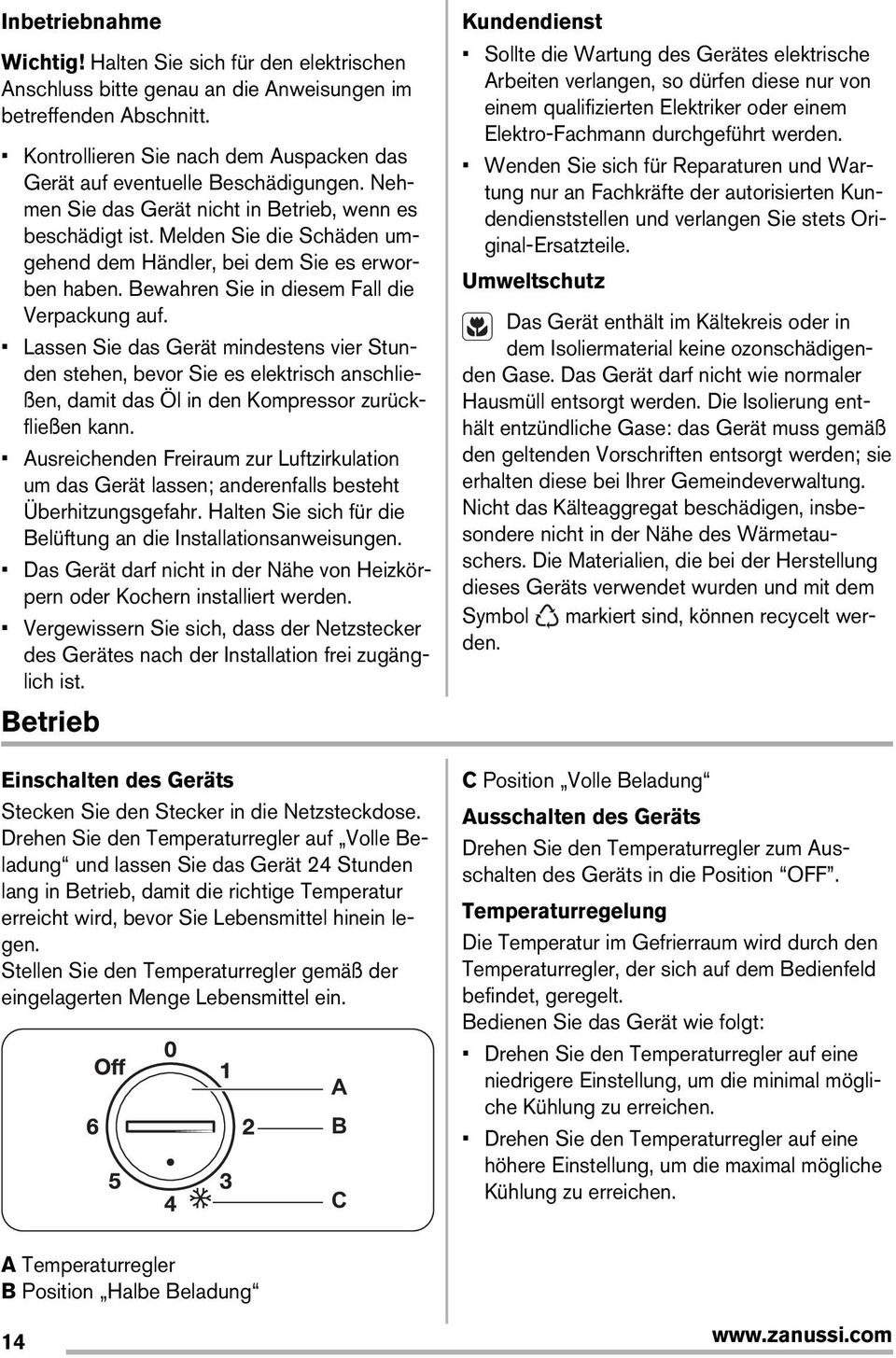 Melden Sie die Schäden umgehend dem Händler, bei dem Sie es erworben haben. Bewahren Sie in diesem Fall die Verpackung auf.