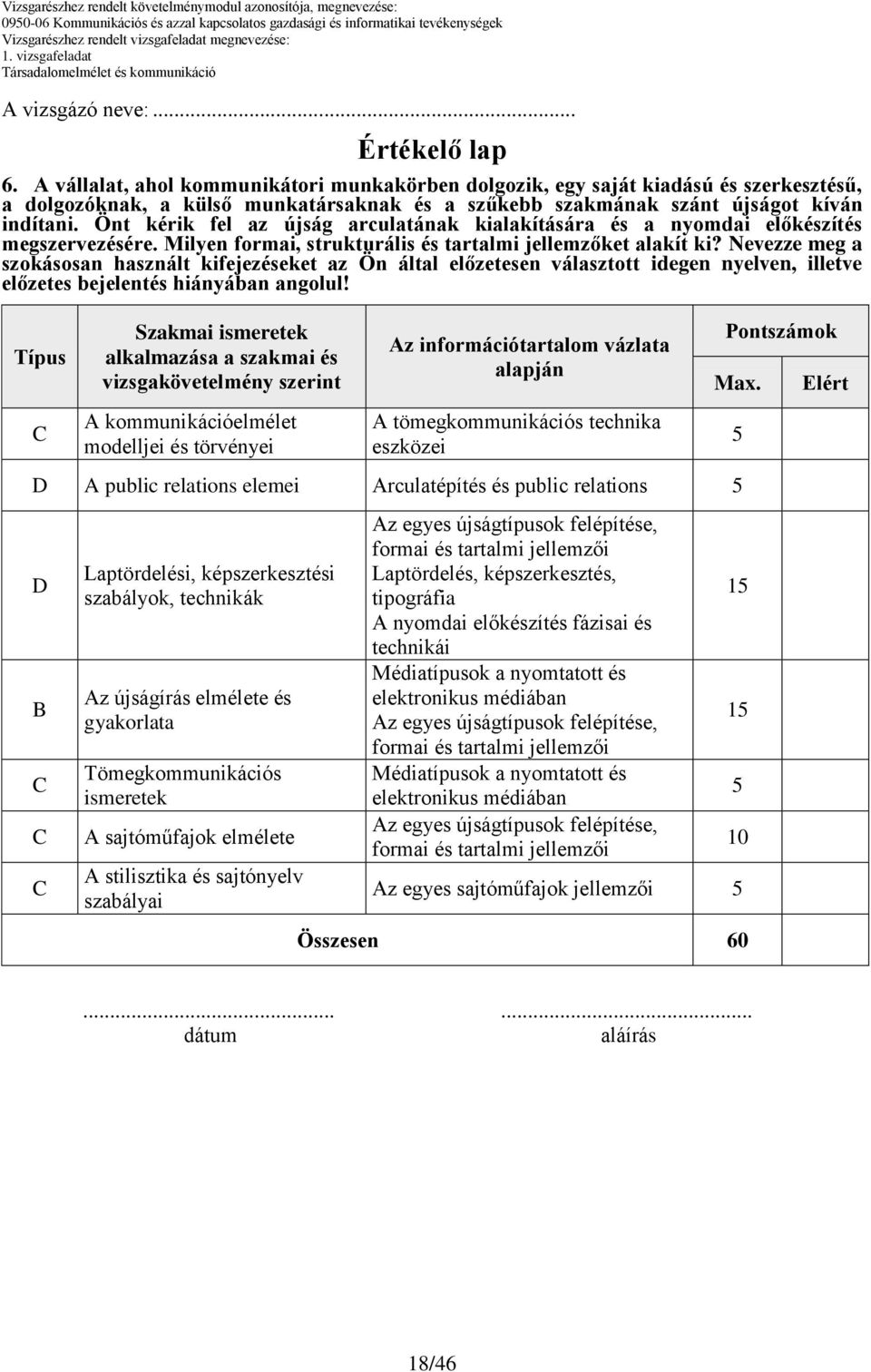 Önt kérik fel az újság arculatának kialakítására és a nyomdai előkészítés megszervezésére. Milyen formai, strukturális és tartalmi jellemzőket alakít ki?