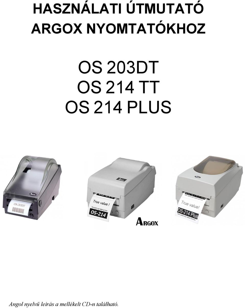 TT OS 214 PLUS Angol nyelvű