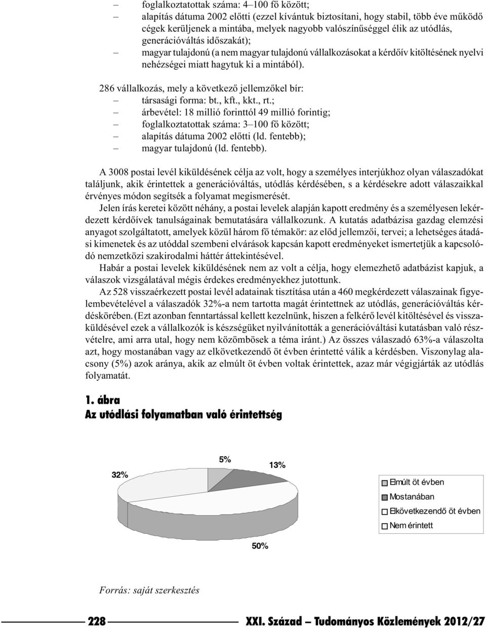 286 vállalkozás, mely a következõ jellemzõkel bír: társasági forma: bt., kft., kkt., rt.