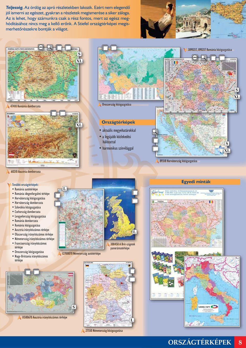 XL 3890217, 890217 Románia közigazgatása 47410 Románia domborzata Oroszország közigazgatása XL XL Országtérképek aktuális megyehatárokkal a legújabb közlekedési hálózattal harmonikus színvilággal XL