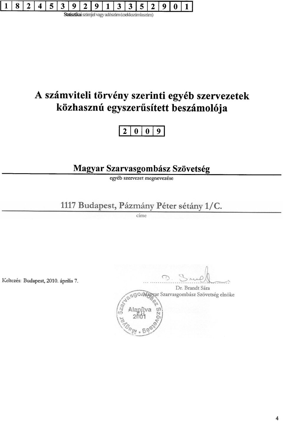 beszamol6ja 1210 1 0 191 Magyar Szarvasgombasz ~ Szovetseg -