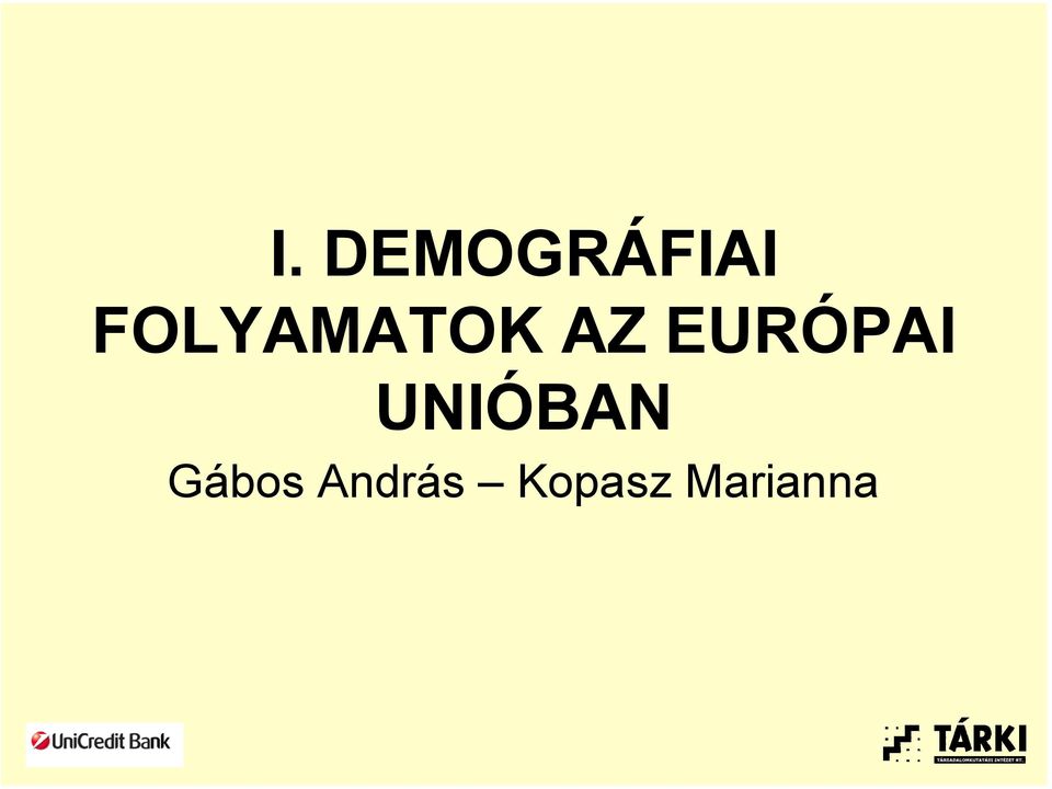 EURÓPAI UNIÓBAN