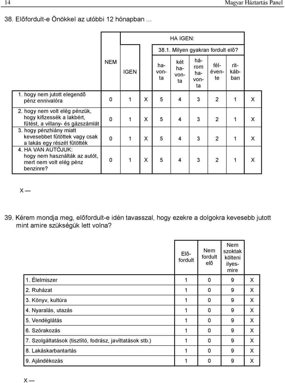 HA VAN AUTÓJUK: hogy nem használták az autót, mert nem volt elég pénz benzinre? 0 1 X 5 4 3 2 1 X 0 1 X 5 4 3 2 1 X 0 1 X 5 4 3 2 1 X 39.