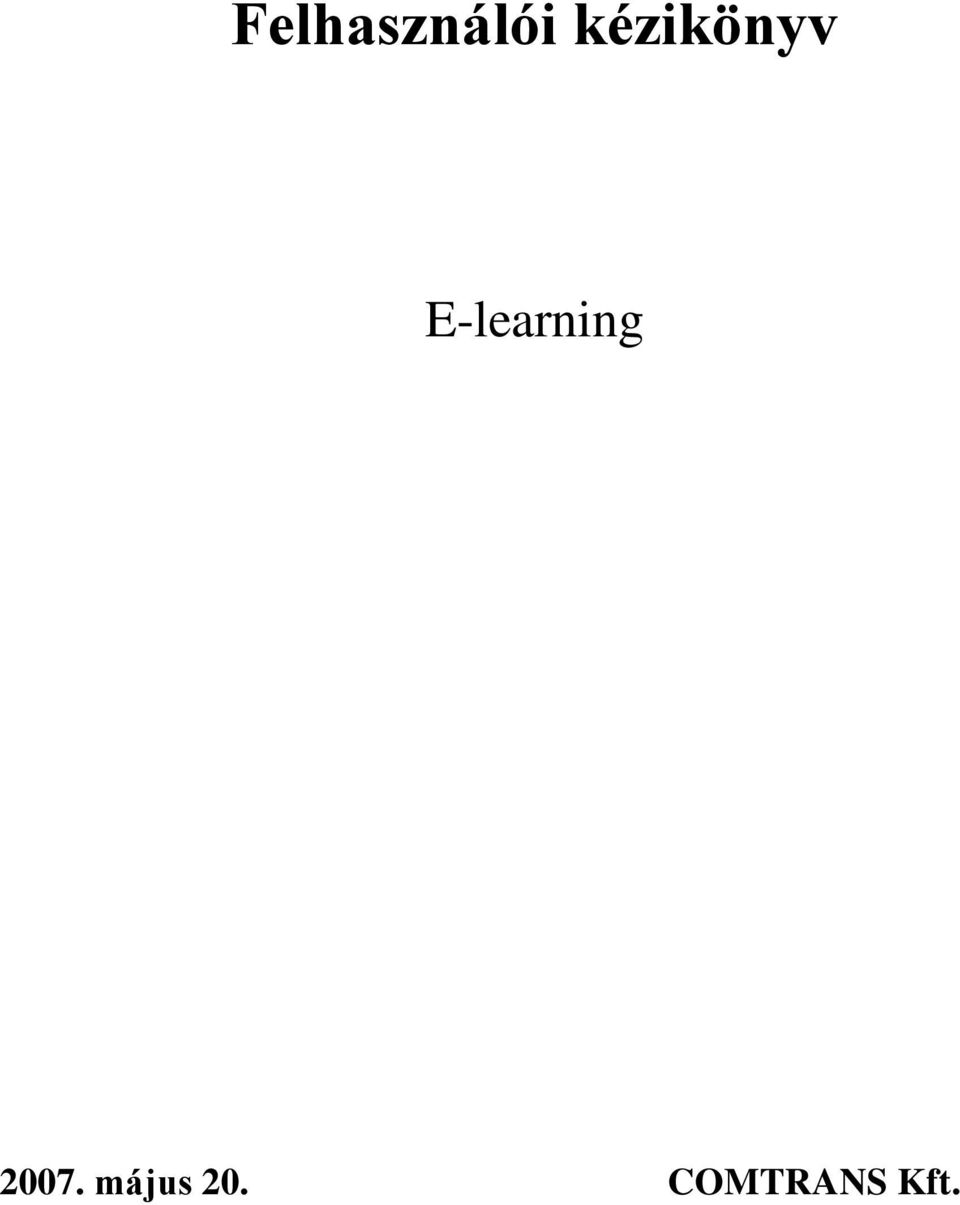 E-learning 2007.
