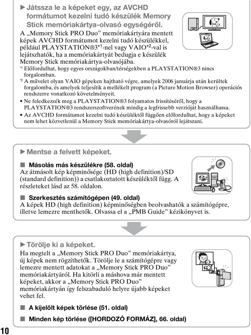 Memory Stick memóriakártya-olvasójába. *1 Előfordulhat, hogy egyes országokban/térségekben a PLAYSTATION 3 nincs forgalomban.