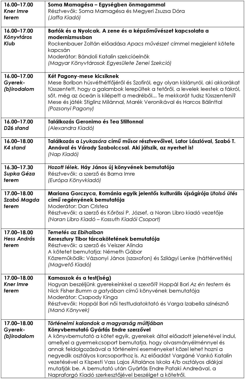 A zene és a képzımővészet kapcsolata a modernizmusban Rockenbauer Zoltán elıadása Apacs mővészet címmel megjelent kötete kapcsán Moderátor: Bándoli Katalin szekcióelnök (Magyar Könyvtárosok