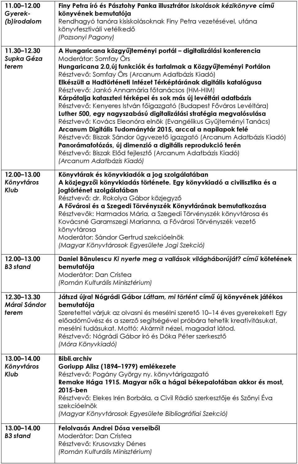 vetélkedı (Pozsonyi Pagony) A Hungaricana közgyőjteményi portál digitalizálási konferencia Moderátor: Somfay Örs Hungaricana 2.