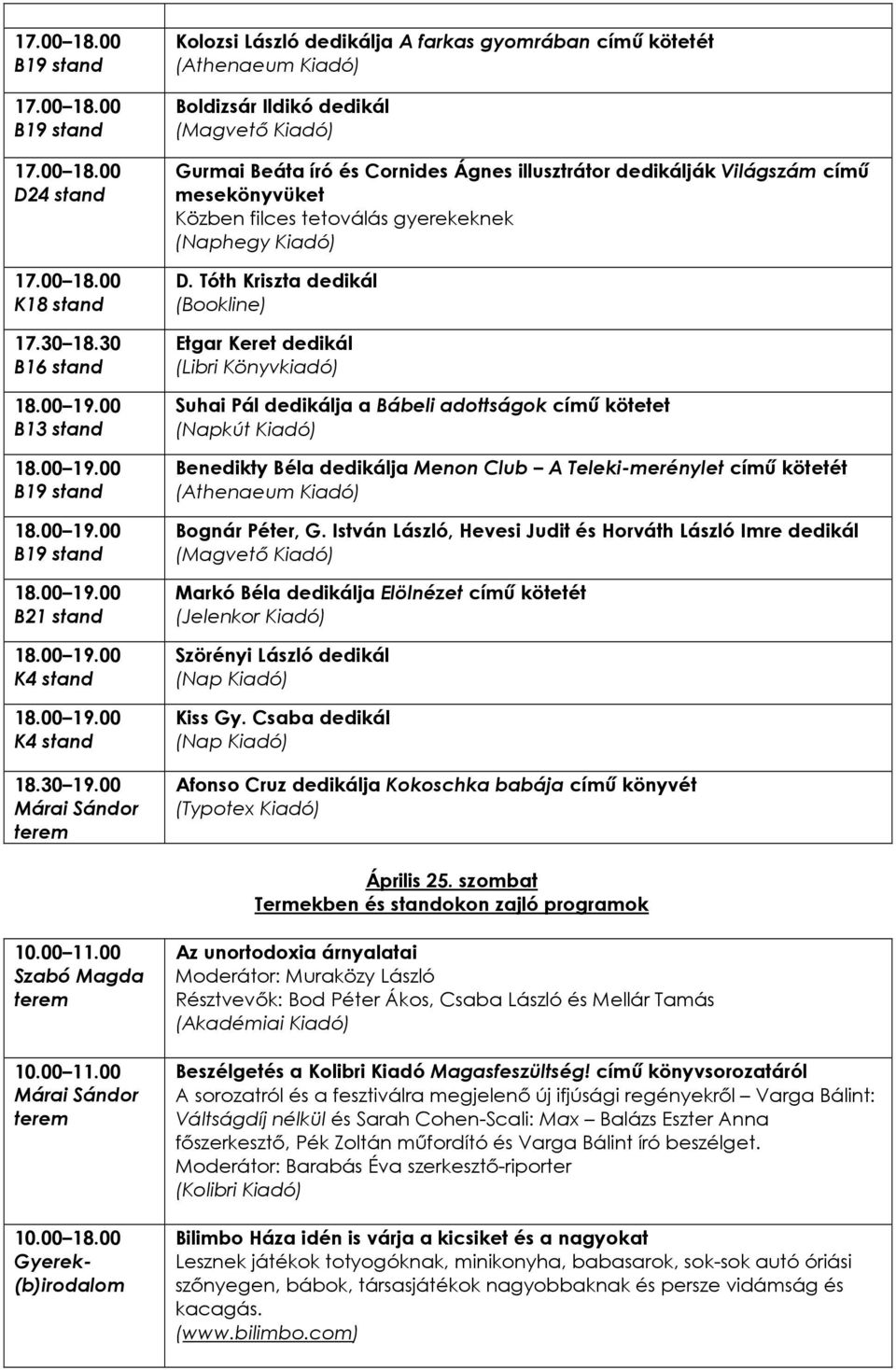 gyerekeknek (Naphegy Kiadó) D.
